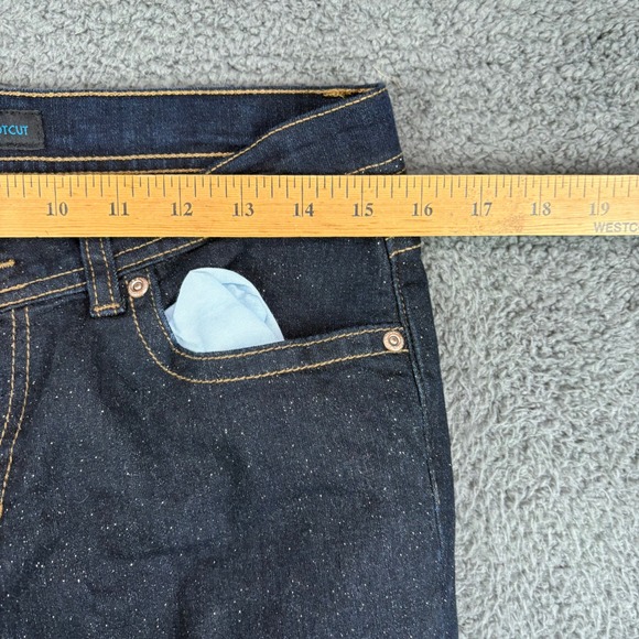 Jordache Womens 16 1/2 Plus Bootcut Jeans Dark Wash Glitter‎ Sparkle Denim - Picture 3 of 8